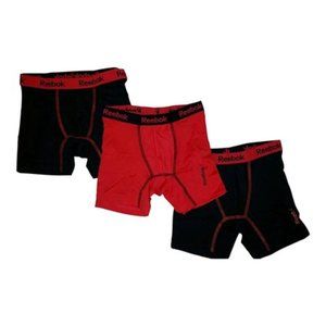 Reebok 3 Pack Boys Performance Boxer Briefs